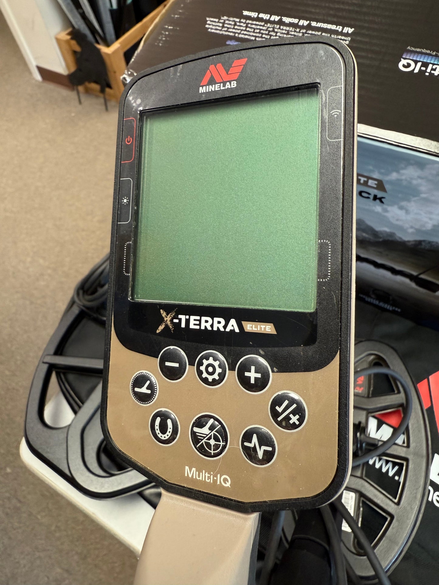 Used Minelab X-Terra Elite Expedition Pack with Two Coils, Wireless Headphones, PF-40 Pointer