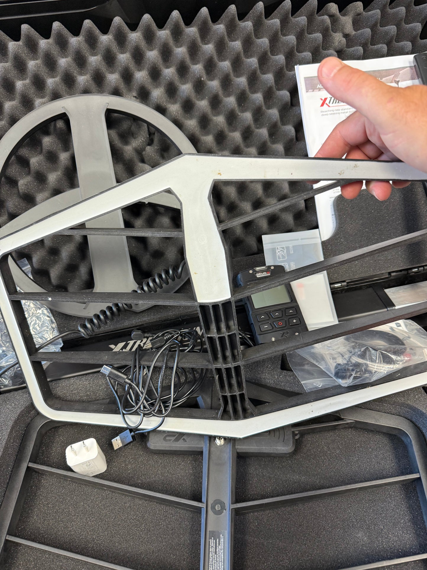 Returned XP Deus II XTREM HUNTER Bundle - with Deus II 11" Coil, WSA II-XL Headphones, XTREM HUNTER Coils