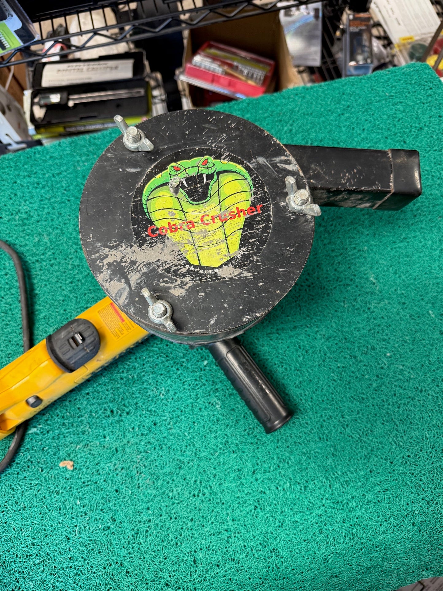 Cobra Crusher Rock Crusher with Dewalt 11,000 RPM Angle Grinder - Used