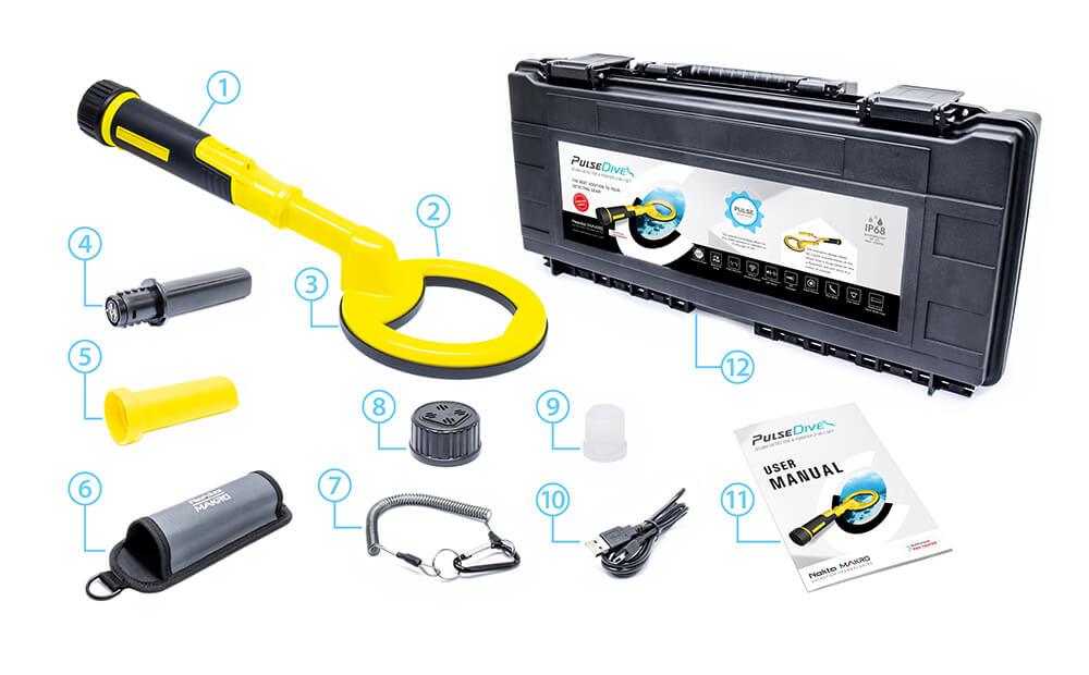 PulseDive Scuba Detector convertible to Pointer (2-in-1 Set) Waterproof up to 200 ft! Nokta MAKRO Metal Detectors NOKTA MAKRO