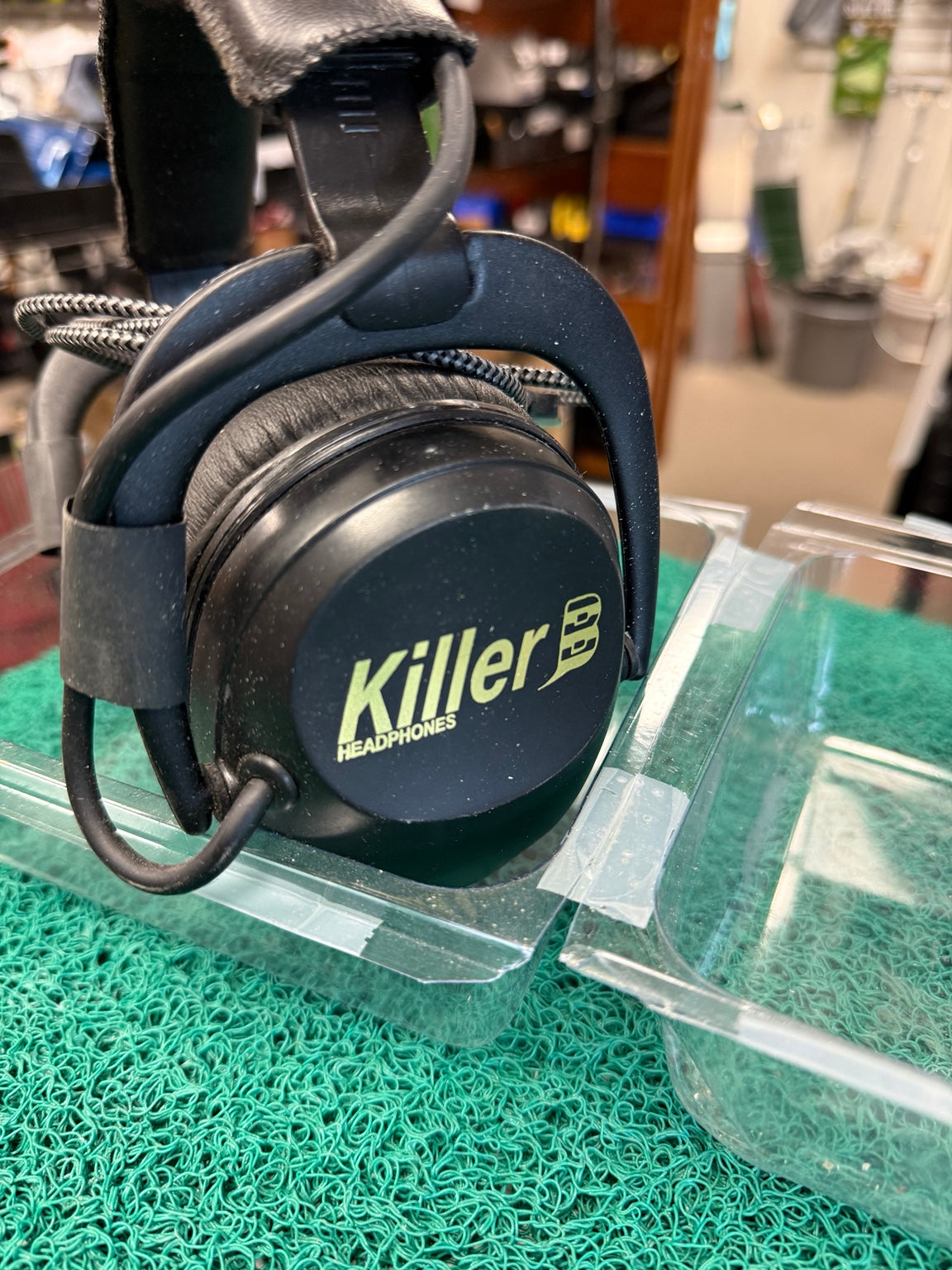 Actual used Killer B headphones side view