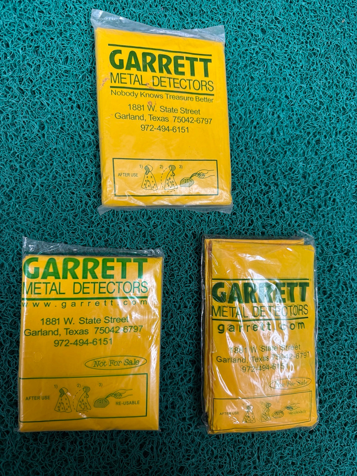 Vintage Garrett Metal Detectors yellow reusable promotional bags