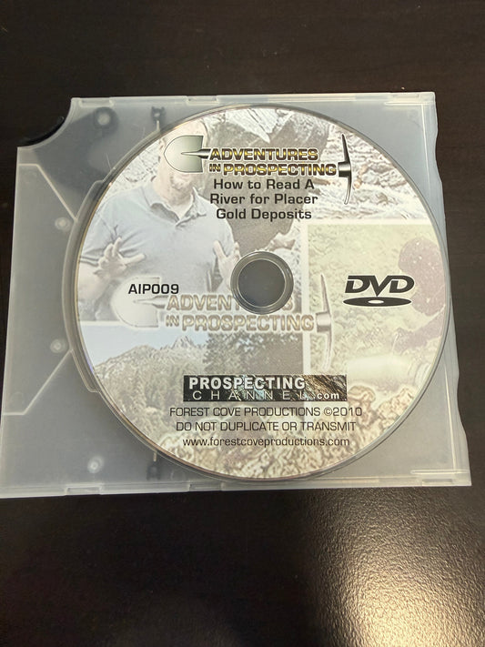How to Read a River for Placer Gold Deposits DVD