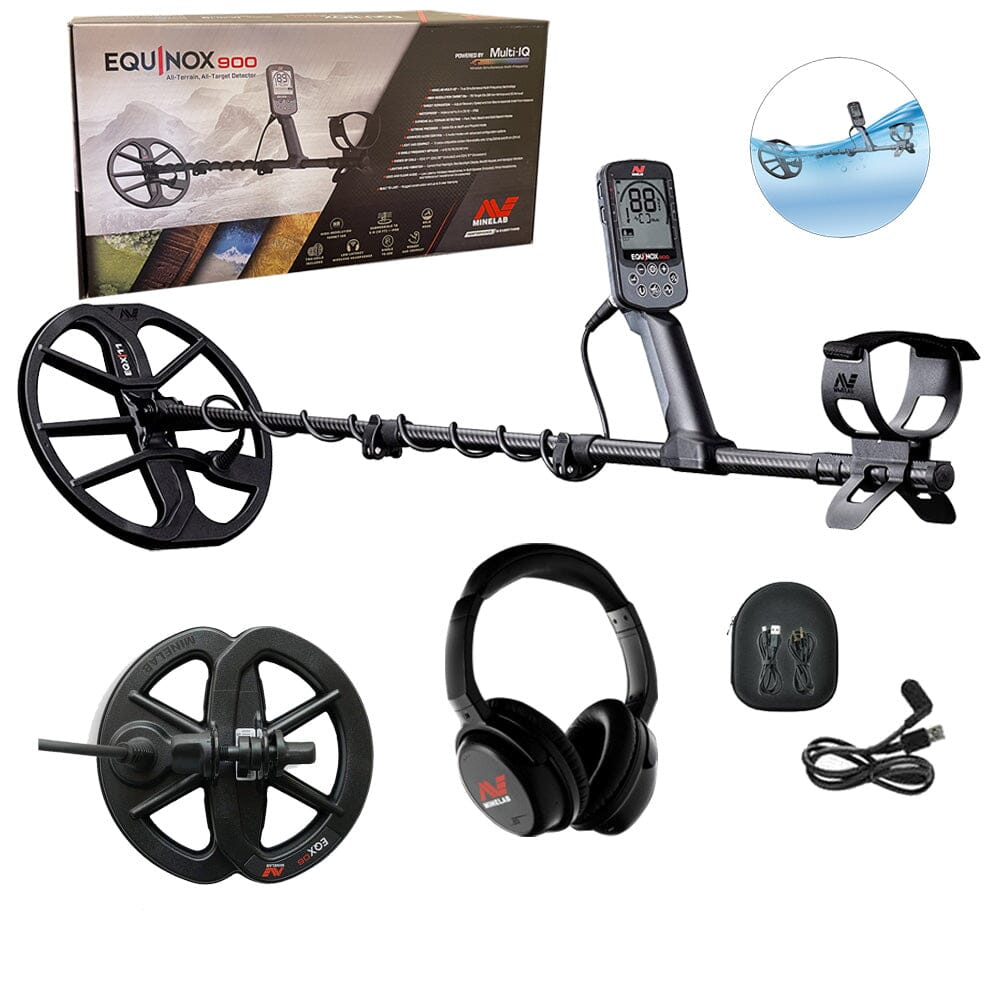 Minelab Equinox 900 - Includes Two Coils, Wireless Headphones