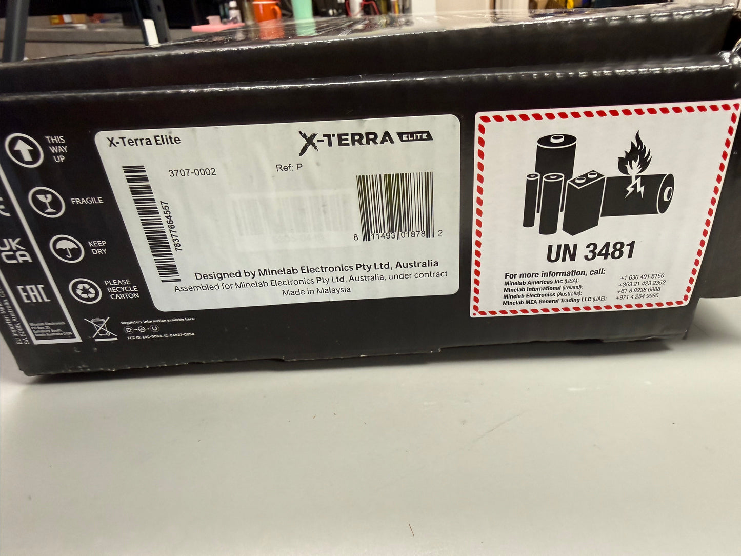 Used Minelab X-TERRA Elite Metal Detector - Open Box Return - Full Warranty