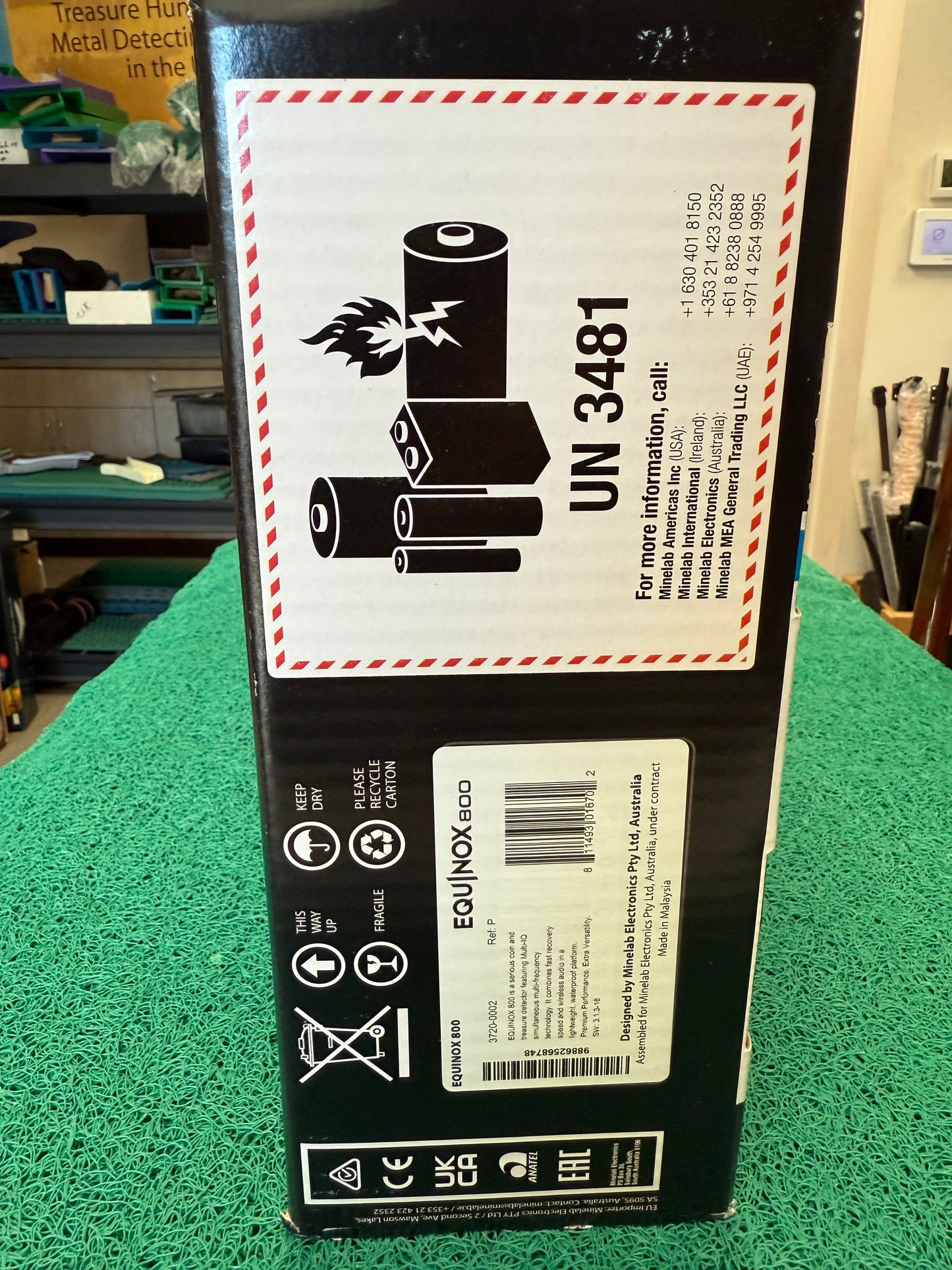 Open Box Minelab Equinox 800 Metal Detector – Used Once, Full Warranty, Complete Kit