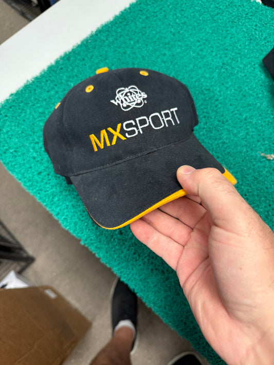 White’s MX Sport Hat – Black & Yellow Trim | New Old Stock