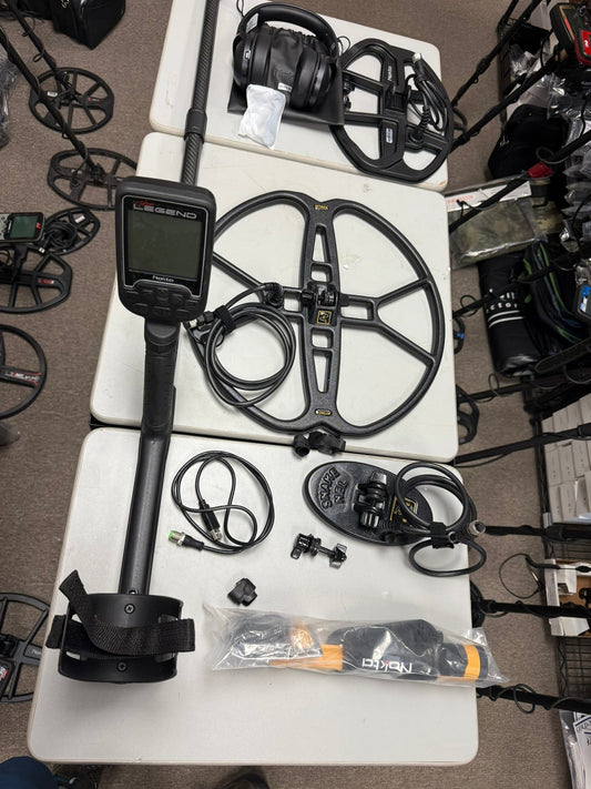 Returned/Damaged Box - Nokta Legend, Waterproof Metal Detector with New Accupoint pinpointer, and Three Coils