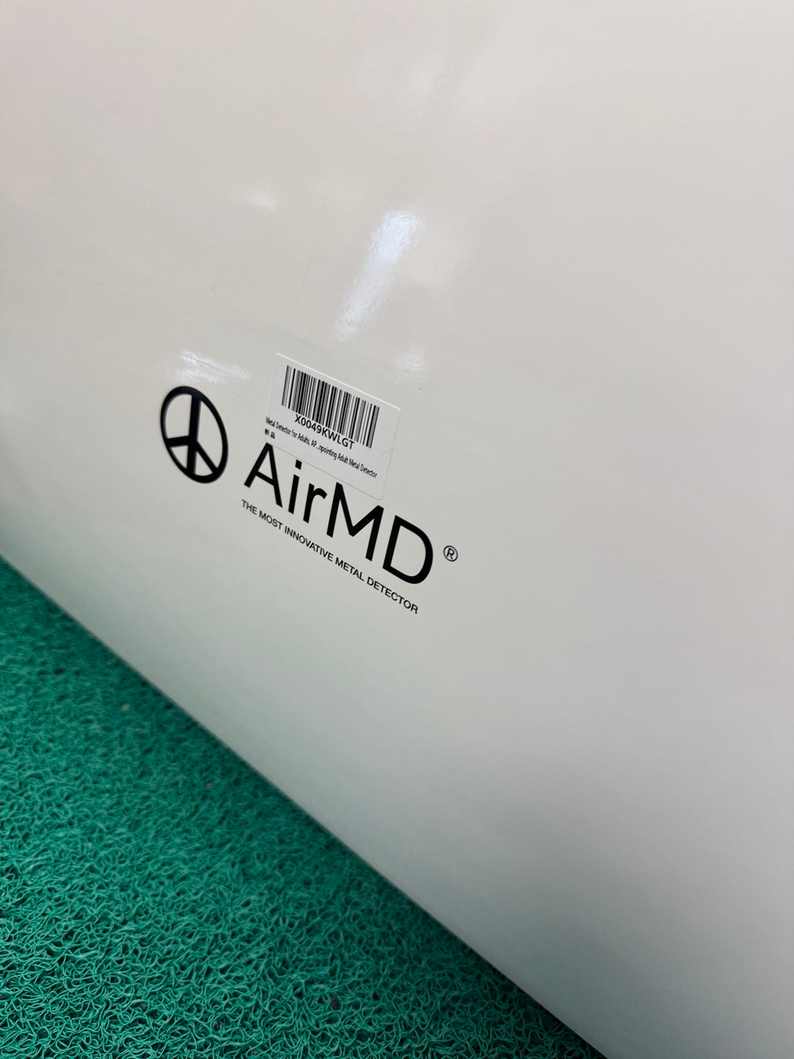 AirMD metal detector original box and product label