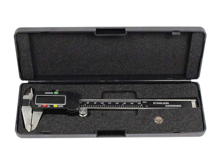 6" LCD Digital Caliper with Extra Battery and Case