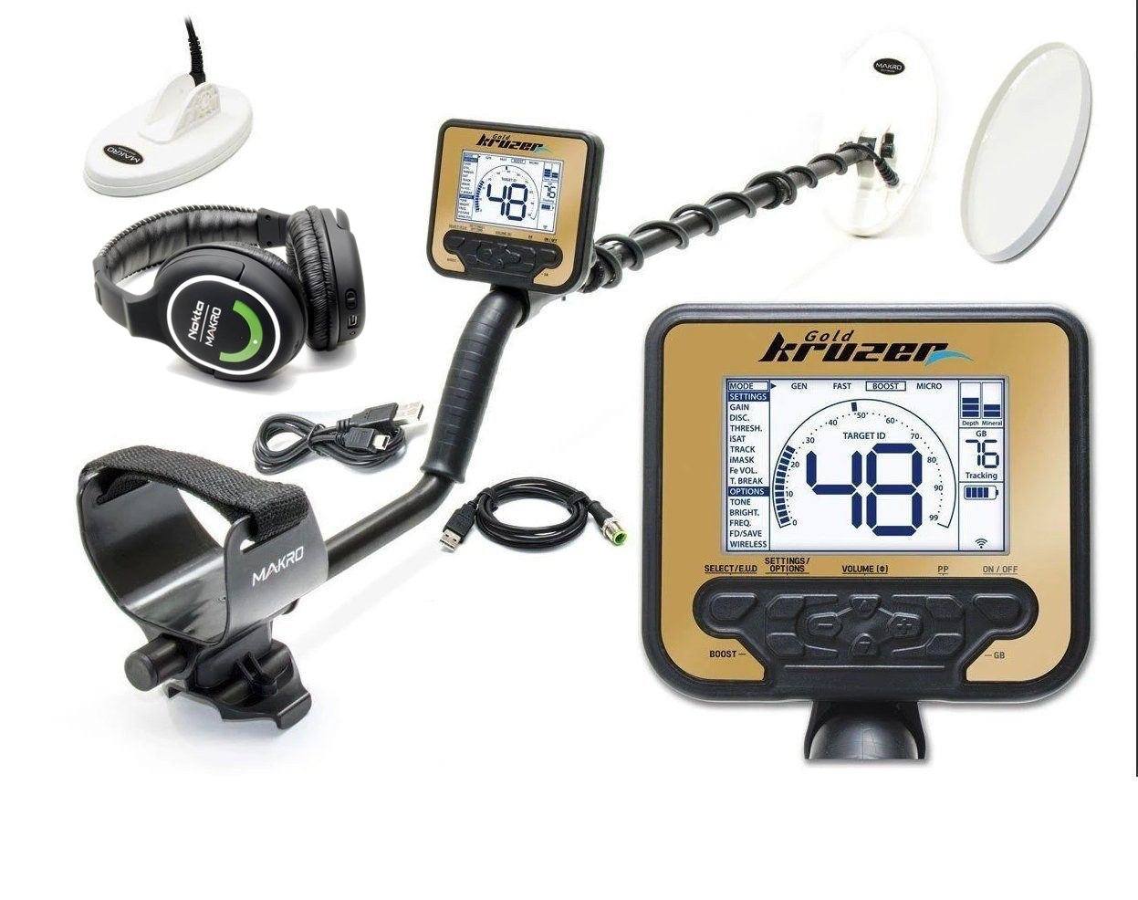 Open Box Return - Gold Kruzer Waterproof Metal Detector