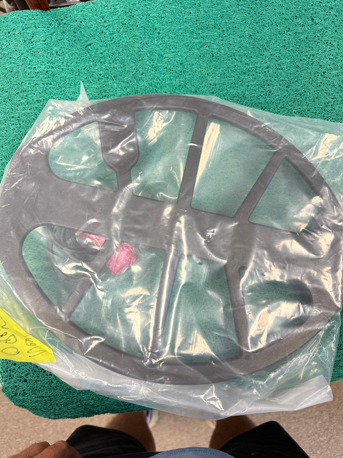 Open box unused Minelab EQX 15 15 x 12 DD search coil back view