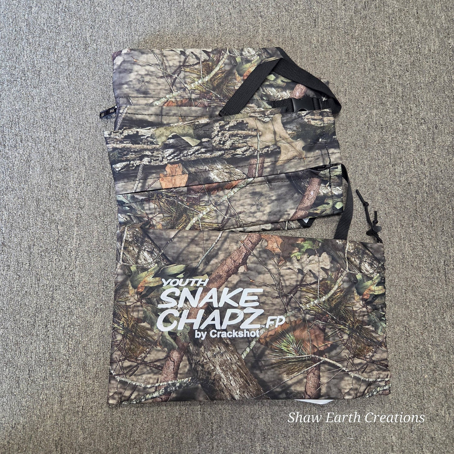 ***REDUCED PRICE, OPEN BOX UNUSED***  Youth Snake Chapz Full Protection by Crackshot, MOBU Country-P Color