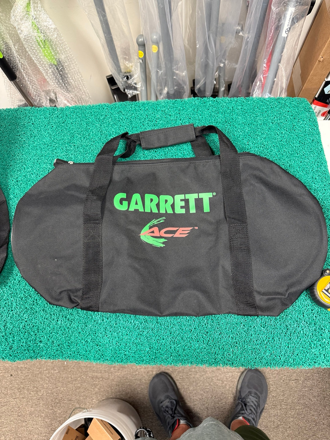 Used Garrett ACE padded metal detector carry bag