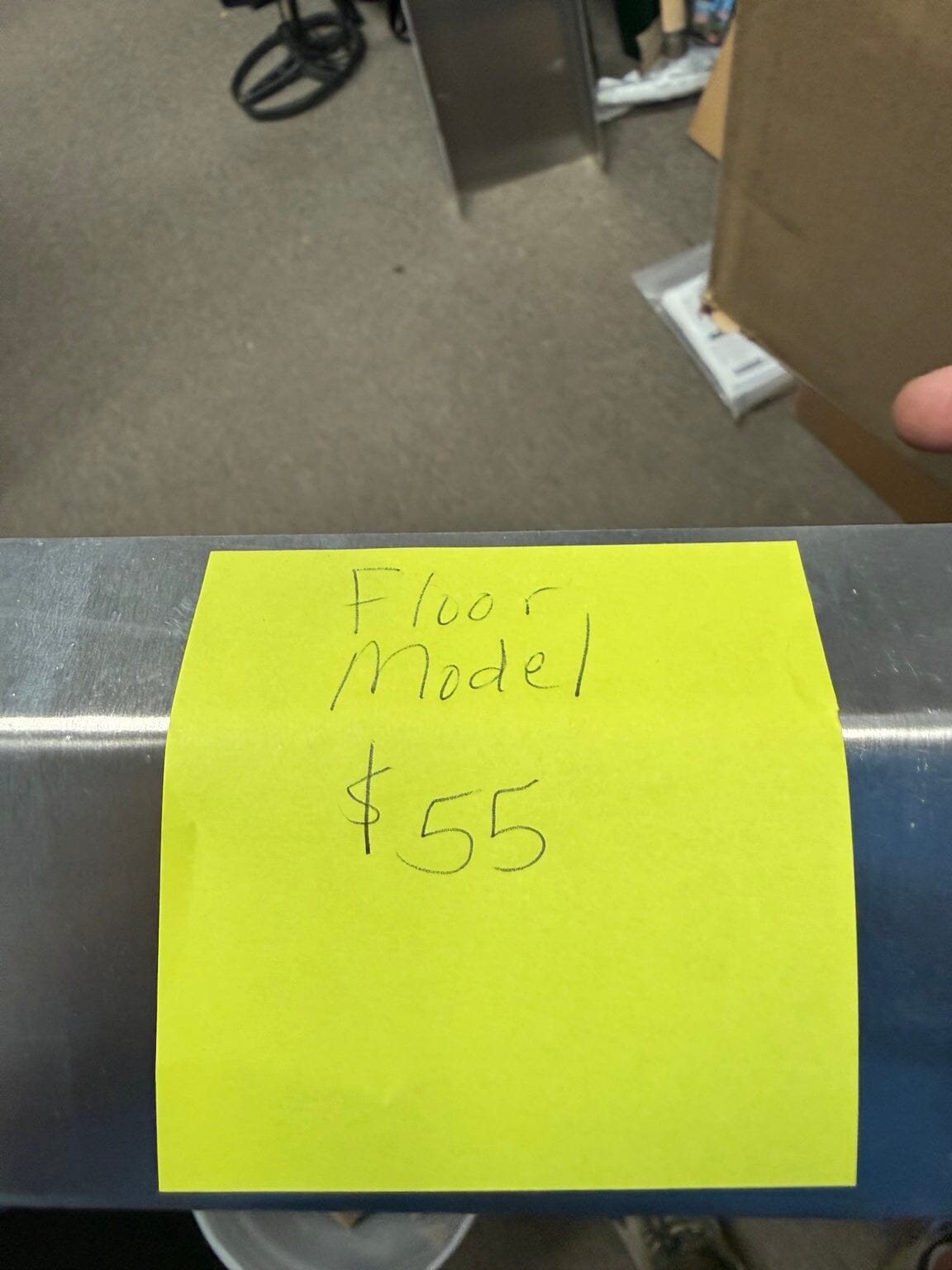Used Gold-N-Sand floor model marked $55