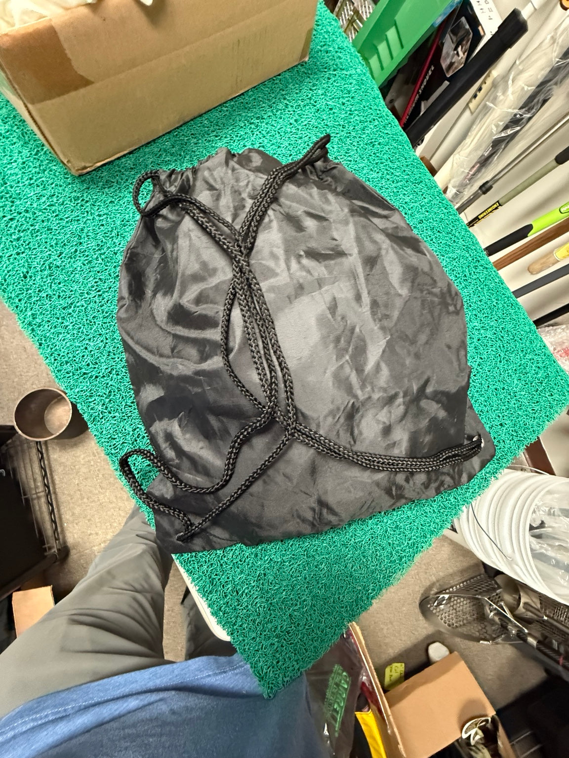 White's MX Sport lightweight roll up backpack back view with drawstring straps