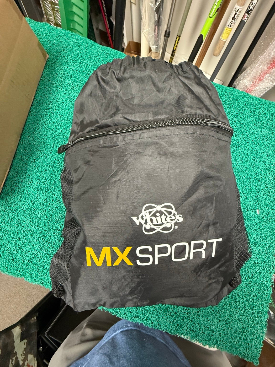 White's MX Sport lightweight drawstring backpack new old stock front view