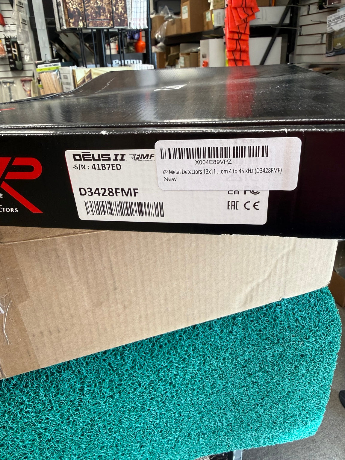 D3428FMF original box label and serial number 41B7ED