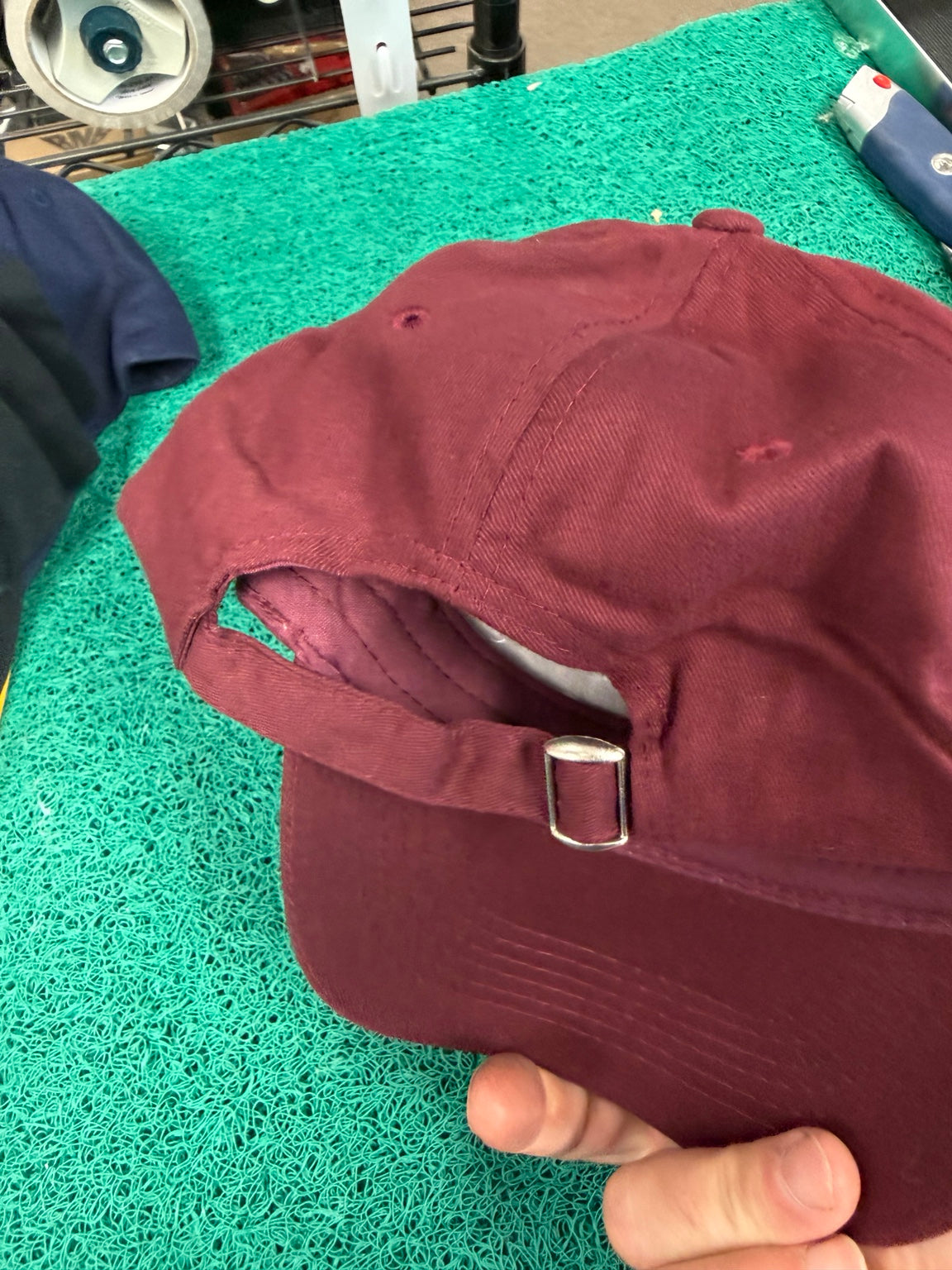 XP Metal Detectors Americas maroon hat adjustable rear strap